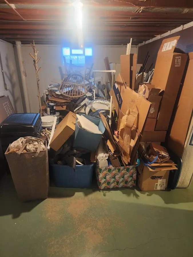 Roll-off dumpster container at job site for Yard Waste Dumpster Rental in North Wilkesboro